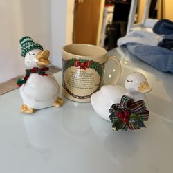 Free Christmas Ducks And A Coffee mug 