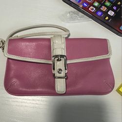 Pink Coach Wristlet 