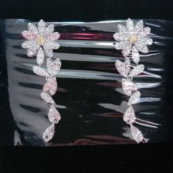 Swarovski Flower Earrings 