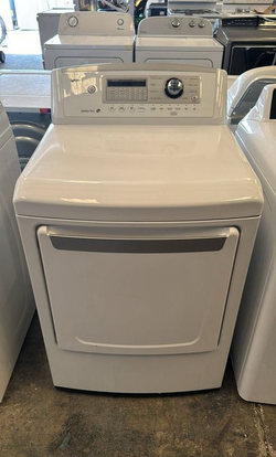 LG Electric Dryer – Sensor Dry, White, Clean and Ready