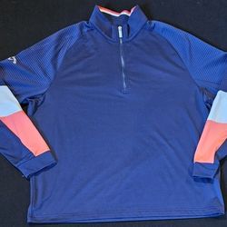 Callaway Swing-Tec 1/4 Zip Color Block Golf Pullover Long Sleeve Mens Size XL