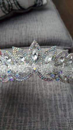 Princess Tiara with crystals and diamond bling.