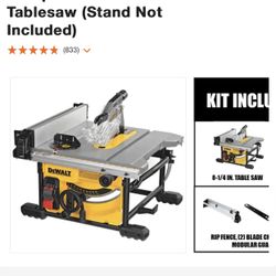 15 Amp Corded 8-1/4 in. Compact Portable Jobsite Tablesaw (Stand Not Included)