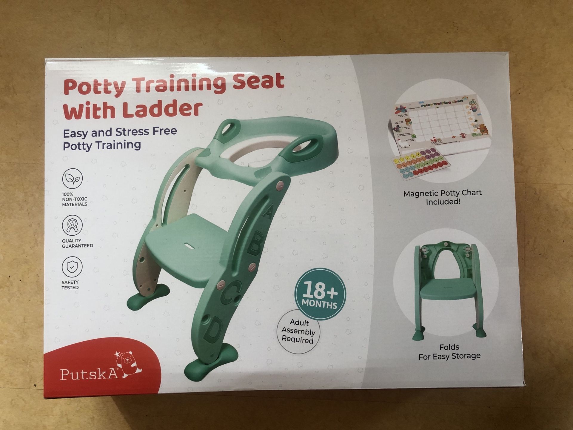 Potty training seat with ladder