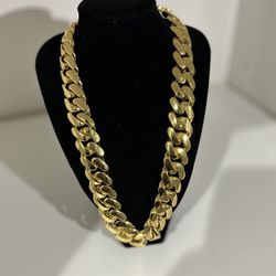 Miami Cuban Link Gold Plated Chain | 20mm - 24inch 
