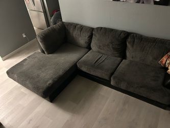 Dark grey couch