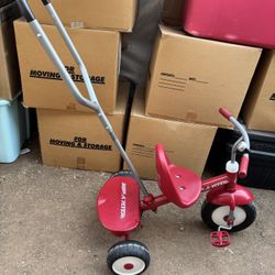 Red Radio Flyer Tricycle with Handle 