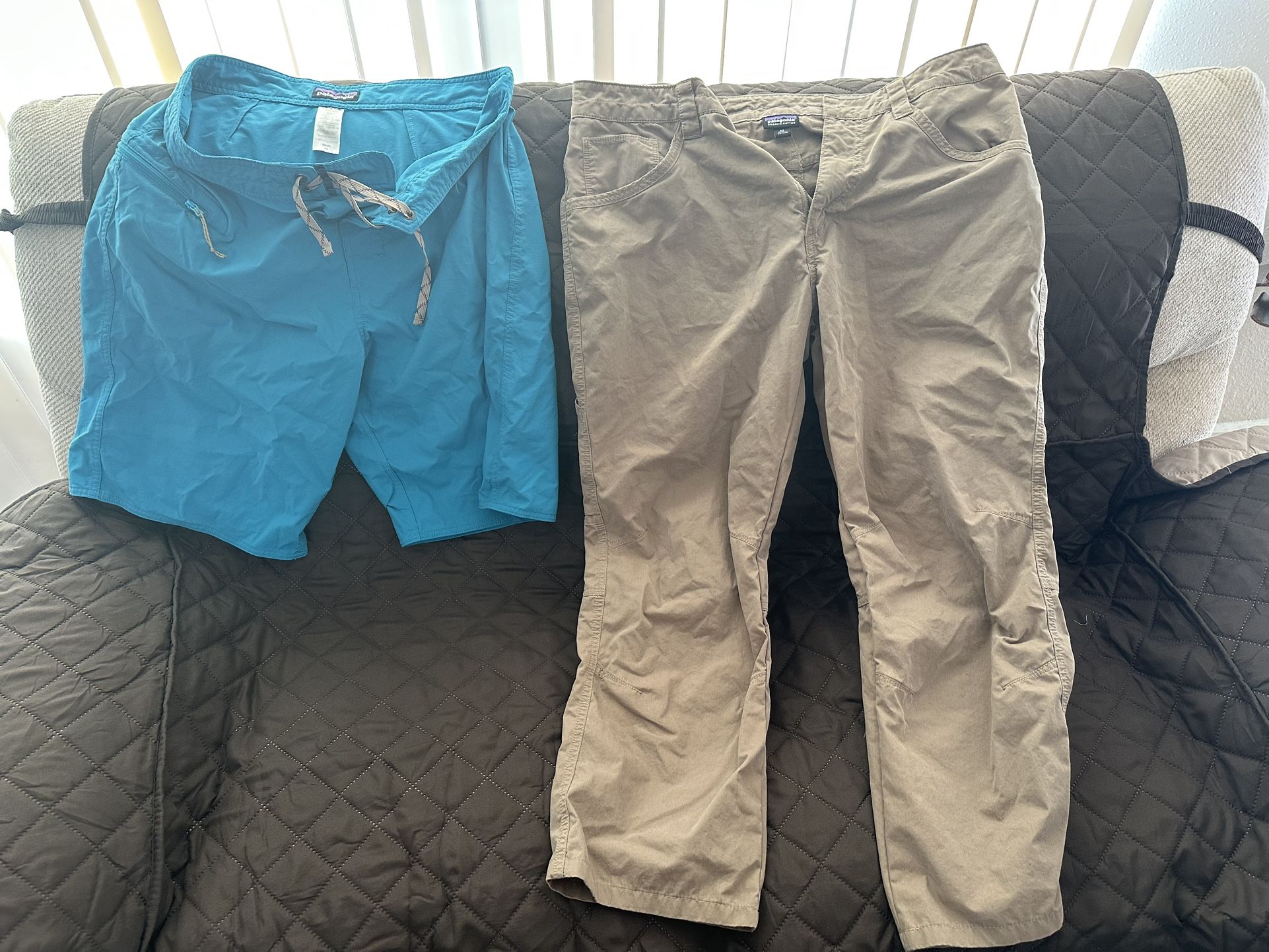 Patagonia shorts and pants size 34