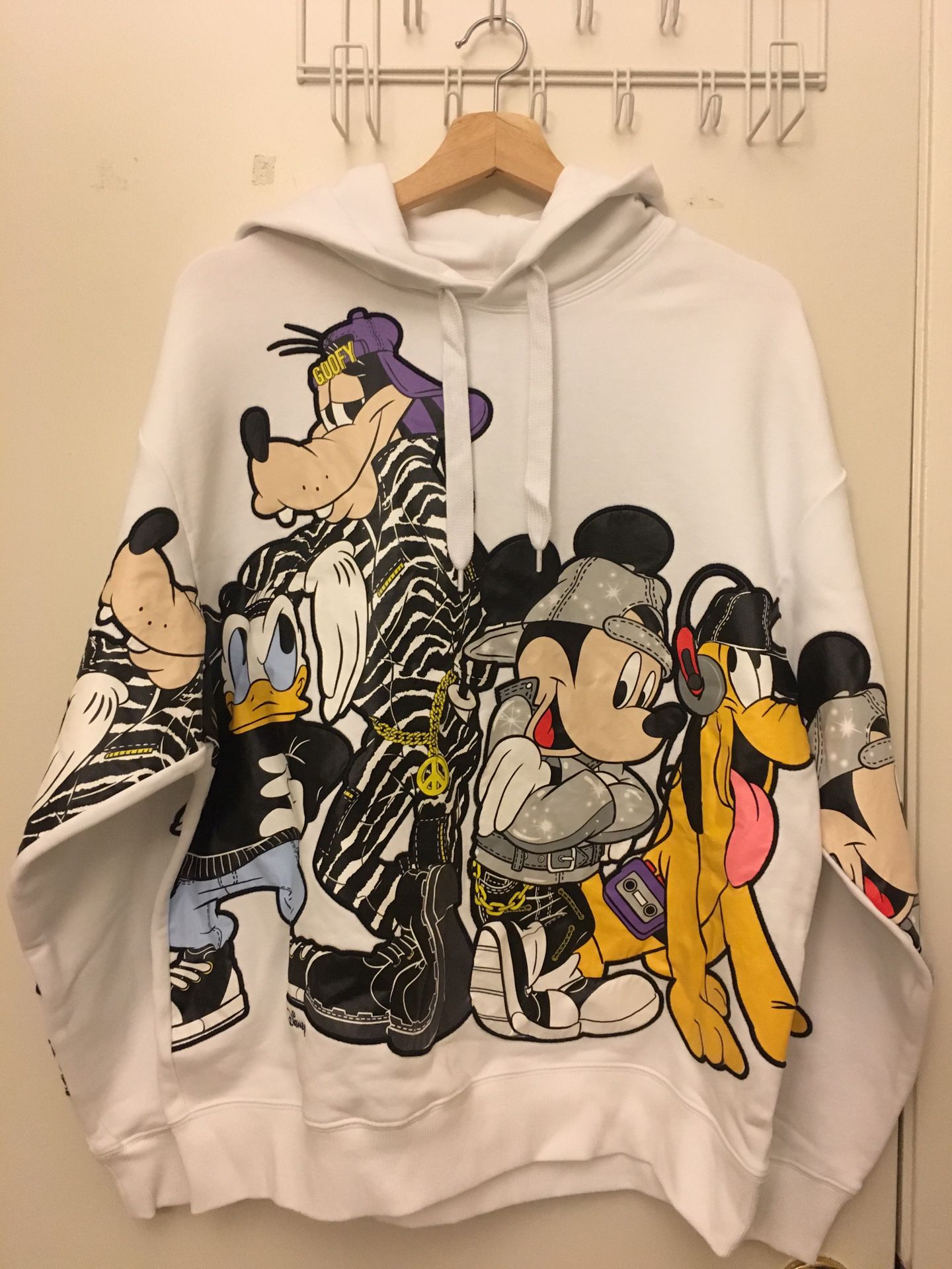 H&M x MOSCHINO White Mickey Disney Hoodie for Sale in San