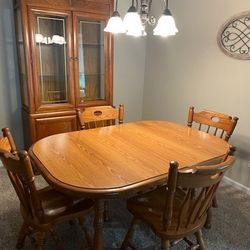 Dining Table & China Cabinet 