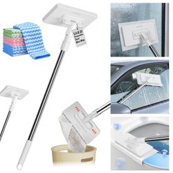 Snap Grip Mini Mop With Cloth Changing, Lazy With Automatic Gripping, Convenient Zero-Touch Set, Portable Self-Squeeze, Small, Easy Cleaning For Home 