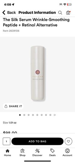 Tatcha Silk Serum Wrinkle Smoothing Peptide + Retinol Alternative 