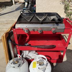 Custom-Made Hotdog Cart/Taco Cart With Supplies