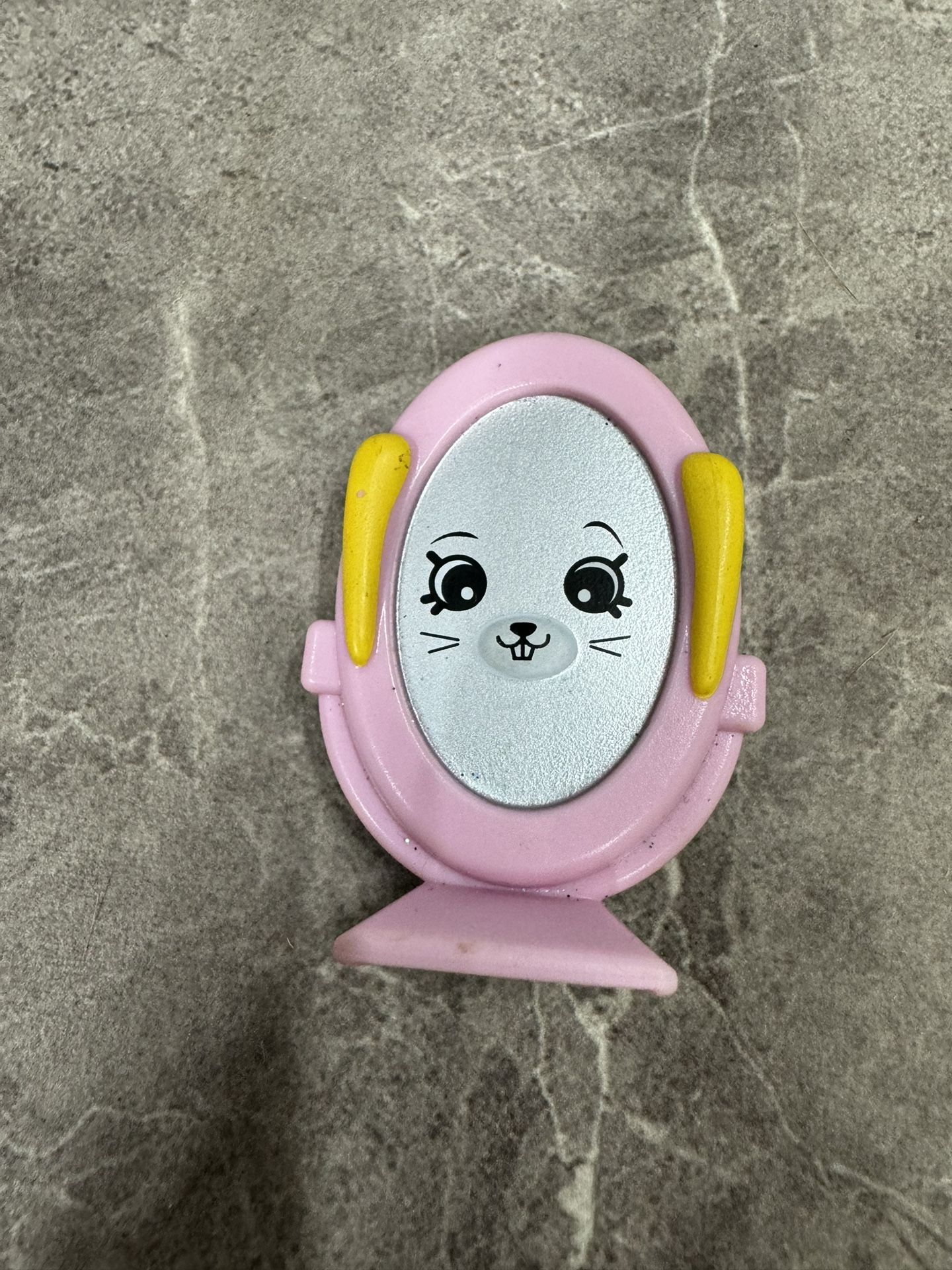 Shopkins Bunny Rabbit Pink Mirror 2.5" Figure McDonald's Happy Meal Toy 2018