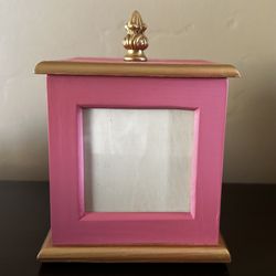 Pink And Gold Photo Display Box