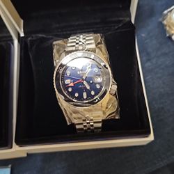 Seiko 5 Sports SKX Sports Style GMT Series Automatic 42.5mm Blue Dial Watch