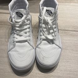 Vans White Sneakers Child Size 2.5