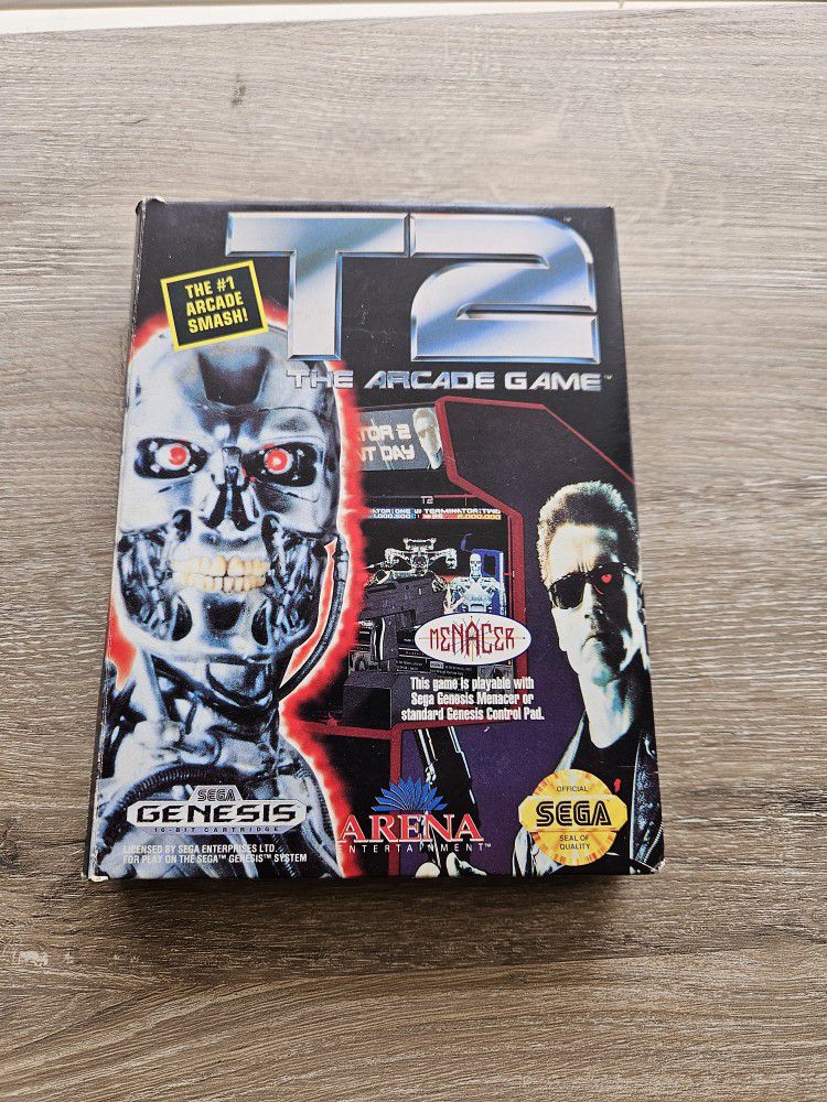 Terminator 2 Arcade Game T2 For Sega Genesis