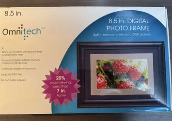 Digital frame - 8.5 Inch Omnitech - New!