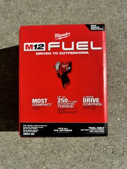 Milwaukee M12 FUEL 12V Lithium-Ion Brushless Cordless Stubby 3/8 in. Impact Wrench (Tool-Only