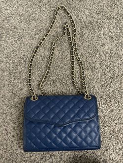 Rebecca Minkoff Leather 2-way Bag- Gold Chain