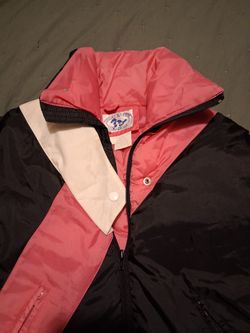 Black With Pink Stripe And Sleeves Jacket 