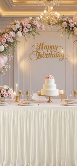 Ivory Rectangular Spandex Table cloth