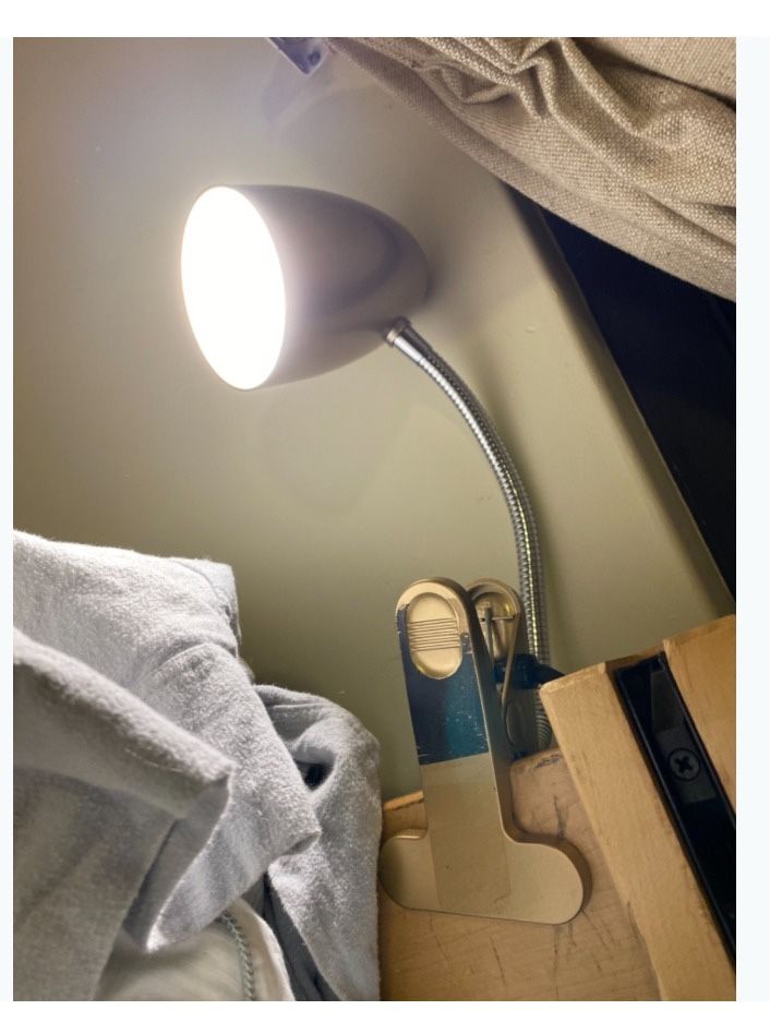 Clip on Light for Bed