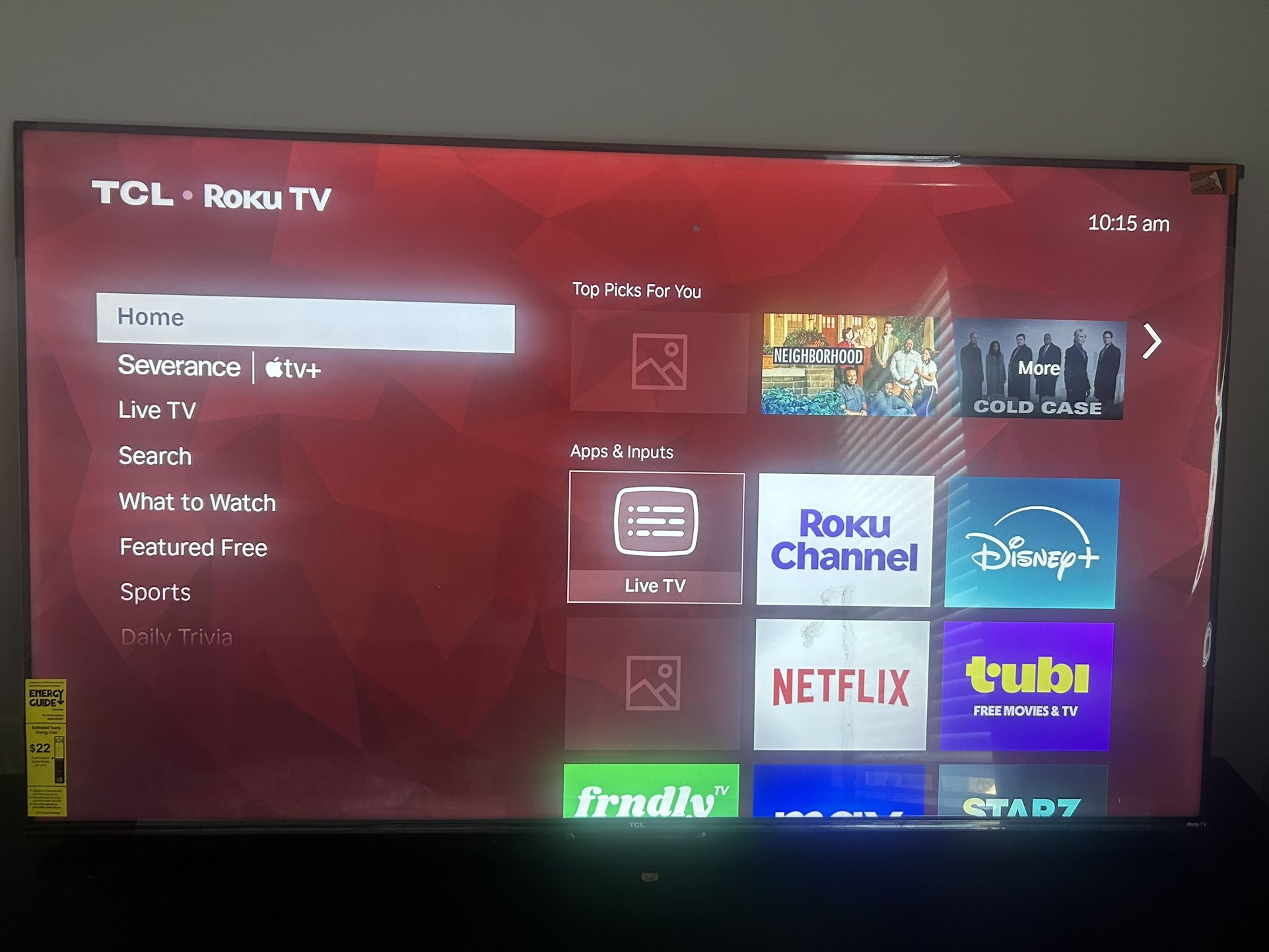 55” TCL ROKU