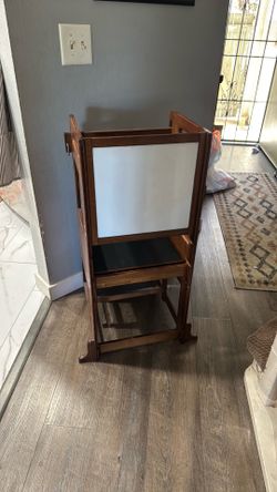 Toddler kitchen stool learning tower