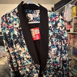 M Marilyn Monroe black floral blazer nwt 
