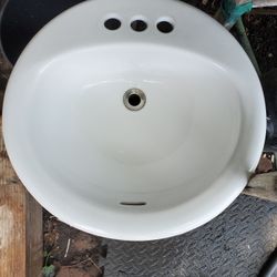 GLACIER BAY DROP-IN BATHROOM SINK