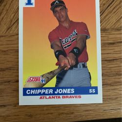 1991 chipper Jones rookie card - Score