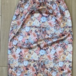 Floral Midi Skirt