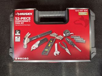 🔥 HUSKY 52‐Piece Homeowner’s Tool Kit – BRAND NEW / 9 UNITS AVAILABLE 🔥