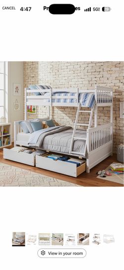Twin over full bunk beds
