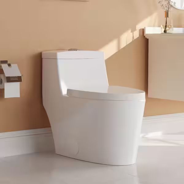 Prism 1-Piece 1.1/1.6 GPF Dual Flush Elongated Toilet in White