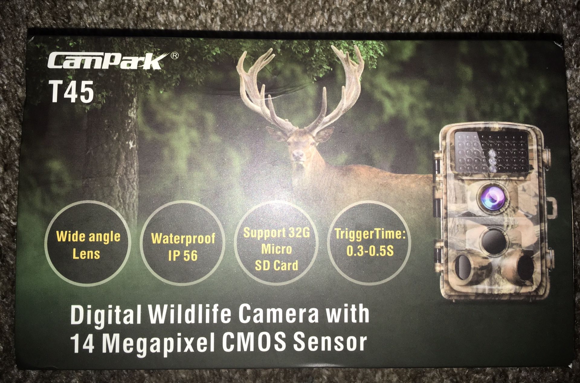 Brand new never used CAMPARK T45 TRAIL CAMERA