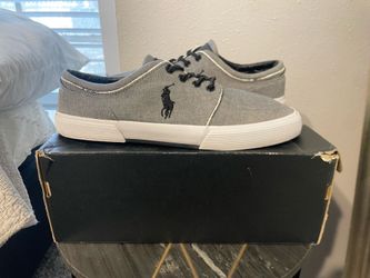 Polo Ralph Lauren LowTop Grey Sneakers Size 10