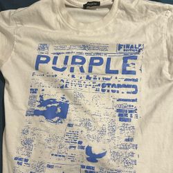 White And Blue Purple Brand Shirt
