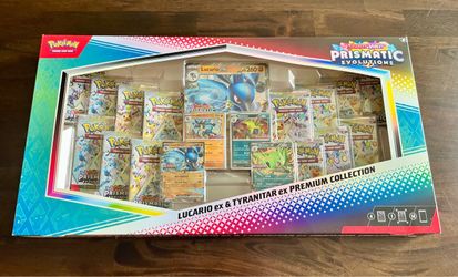 Pokémon Prismatic Evolutions Lucario and Tyranitar Bundle