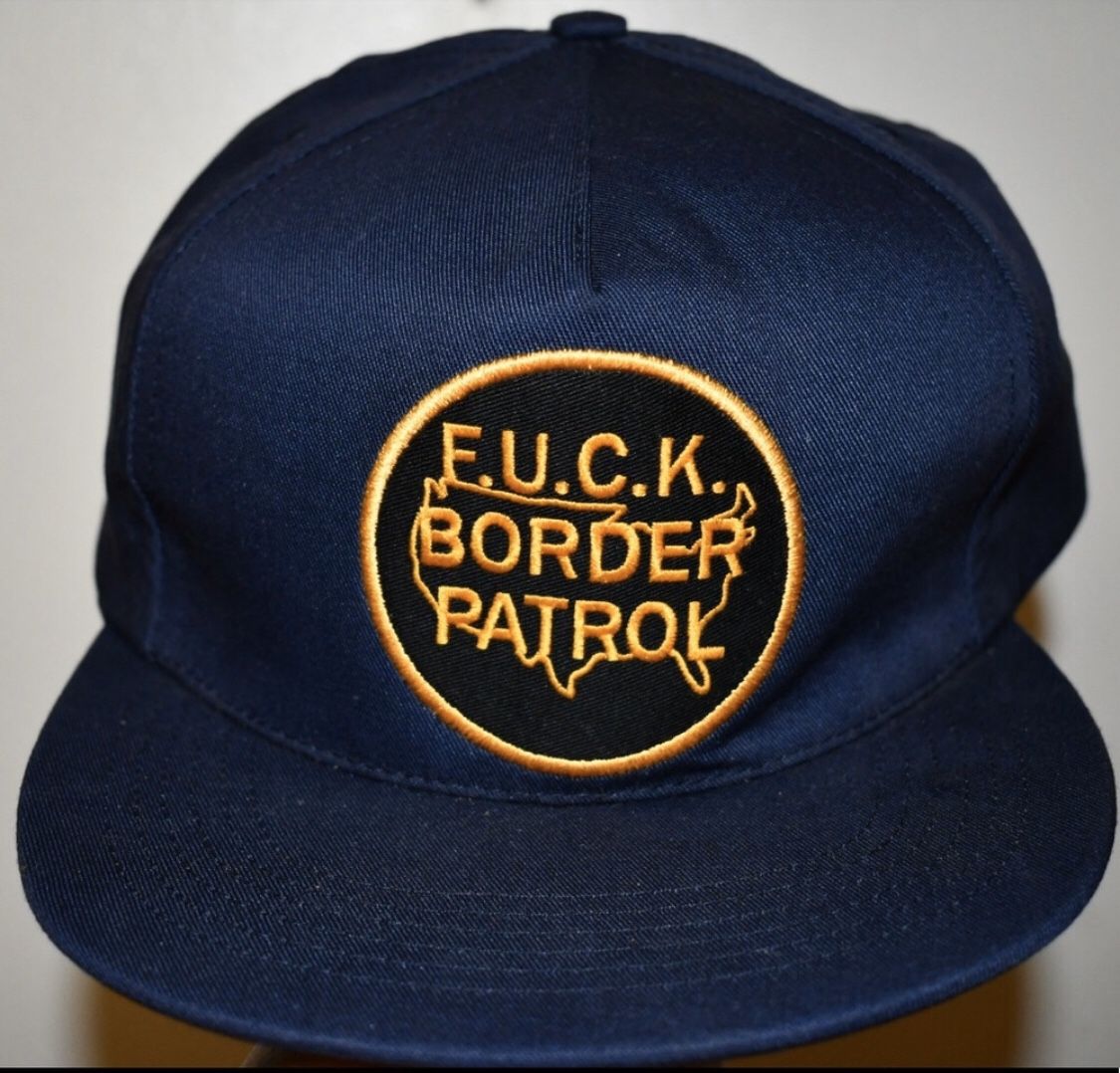 Supreme F**K Border Patrol Hat Navy