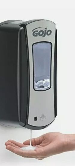 GOJO LTX-12 Foam Soap Touch-Free Dispenser, Chrome/Black Finish - 1919-01