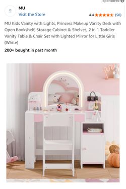 Princess Vanity Makeup Desk