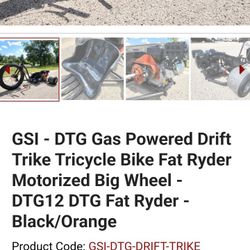 Gas Powered DRIFT  Trike Bike 