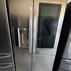 LG Side By Side Stainless Steel Instaview 36 Inch Wide 