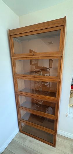 Antique Globe-Wernicke Oak Stacking Bookcase/Cabinet