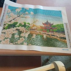 Japanese garden diamond painting 