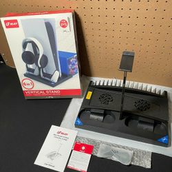 New Bejoy Vertical Cooling Stand For A Ps5, 6 in 1, Cooling Fan-Charging Dock