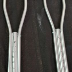 New crutches up to 300 pounds capacity, adjustable  , $45